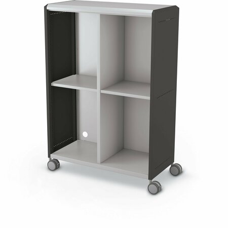 MOORECO Compass Cabinet Grande With Cubbies Black 60.6in H x 42in W x 19.2in D D3A1A1E1X0